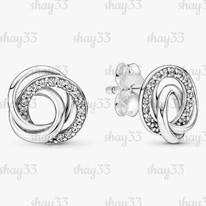 Pandora Family Always Encircled Stud Earrings
